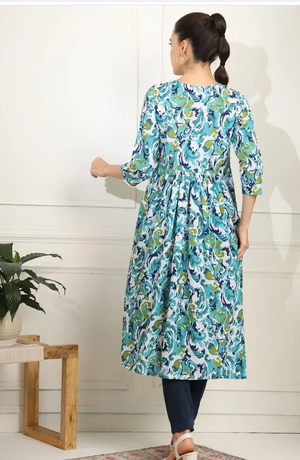 Sky_Blue_Pure_Cotton_Dresses_For_Women
