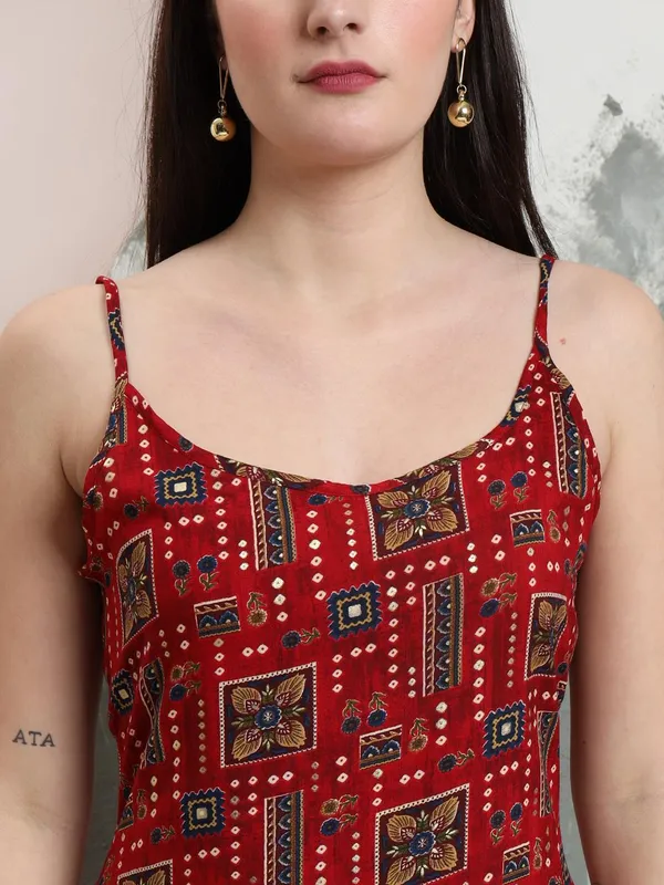 Maroon_Rayon_Kurtis_For_Women