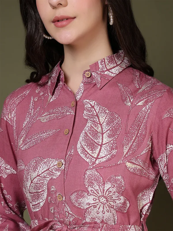 Pink_Viscose_Rayon_Dresses_For_Women