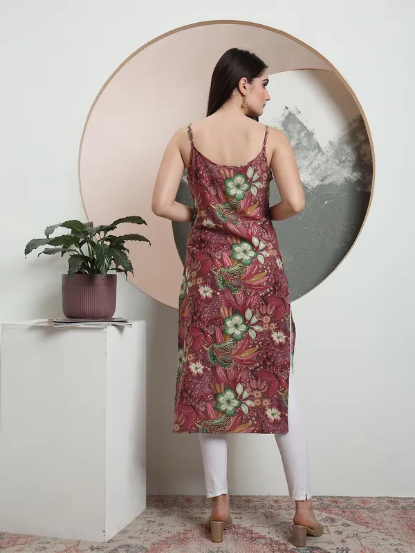 Red_Rayon_Kurtis_For_Women