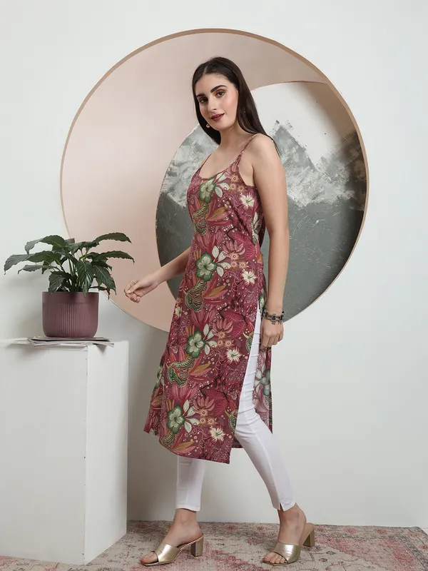 Red_Rayon_Kurtis_For_Women