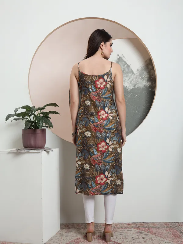 Brown_Rayon_Kurtis_For_Women