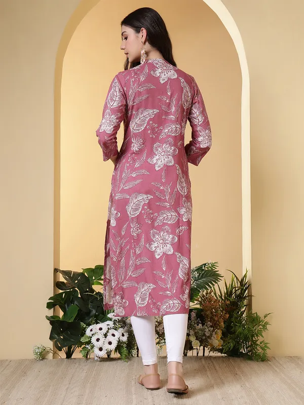 Pink_Viscose_Rayon_Kurtis_For_Women