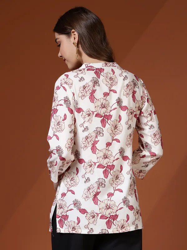 AMOUS-Minimal_Floral_Work_Wear_Kurti