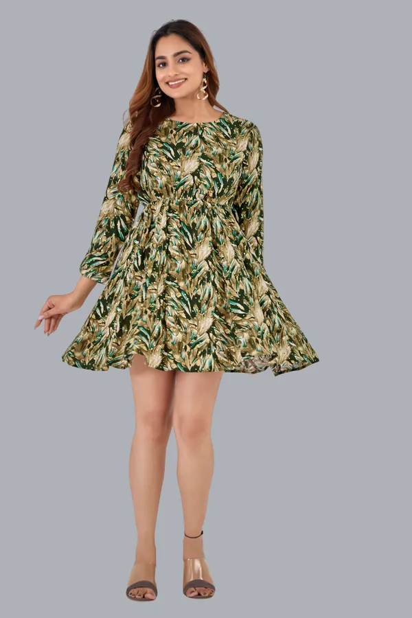 Green_Rayon_Dresses_For_Women