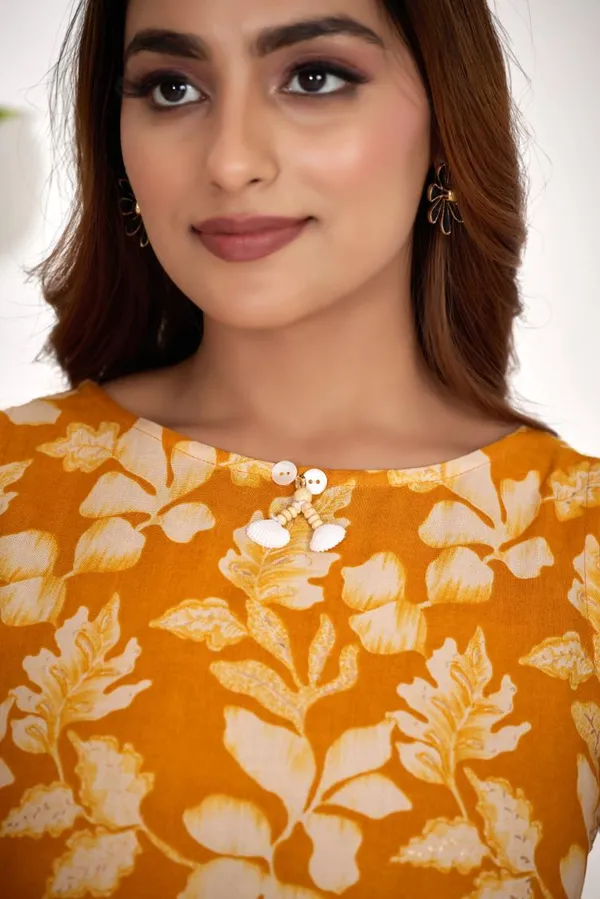 Mustard_Rayon_Kurtis_For_Women
