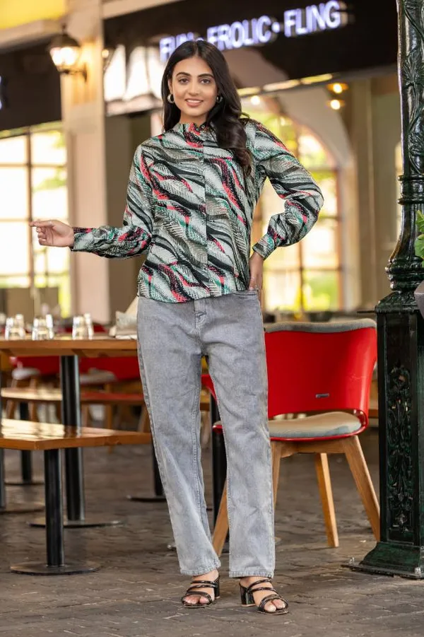 Black_Viscose_Rayon_Shirts_For_Women
