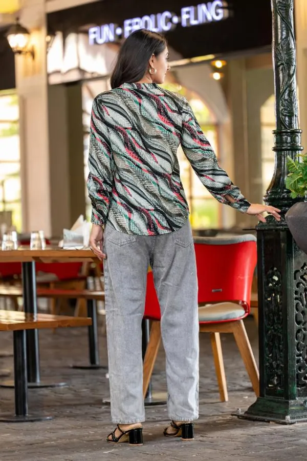 Black_Viscose_Rayon_Shirts_For_Women