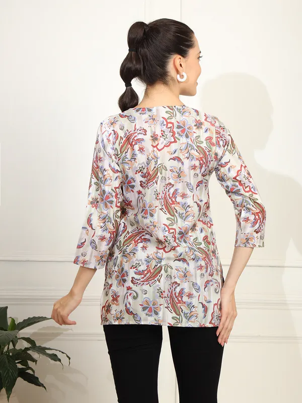 Multicolor_Cotton_Blend_Top_For_Women