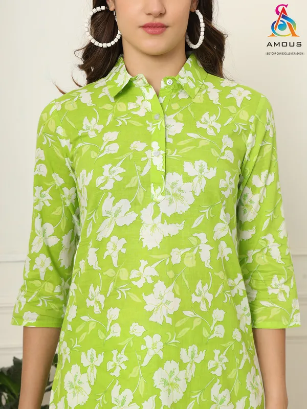 Green_Pure_Cotton_Co-Ord_Set_For_Women