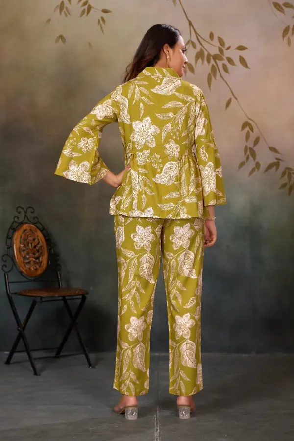 Yellow_Rayon_Co-Ord_Set_For_Women