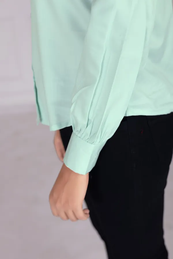 Pastel_Green_Cotton_Shirts_For_Women