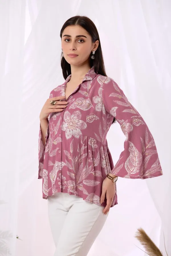Pink_Viscose_Rayon_Top_For_Women