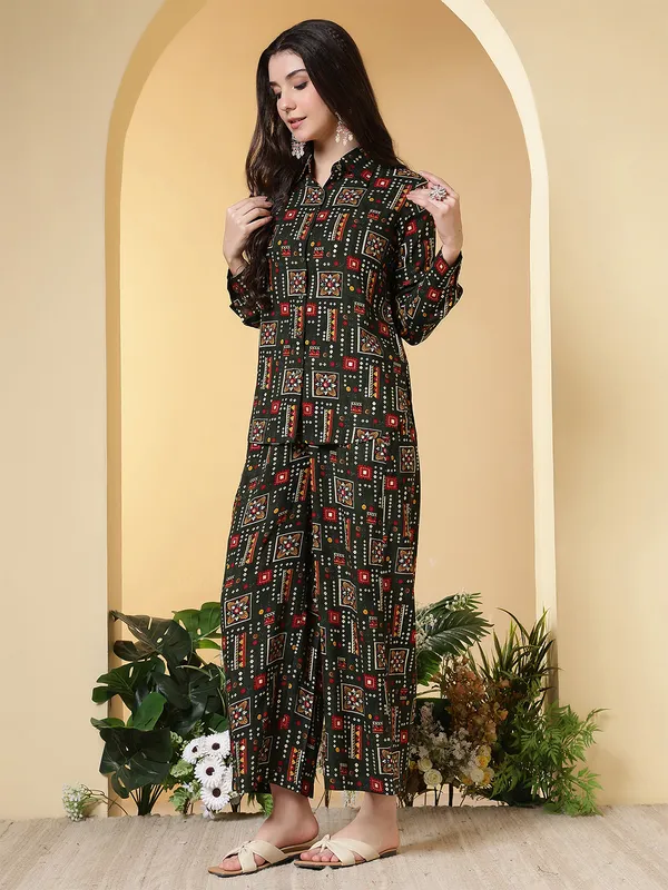 Green_Viscose_Rayon_Co-Ord_Set_For_Women