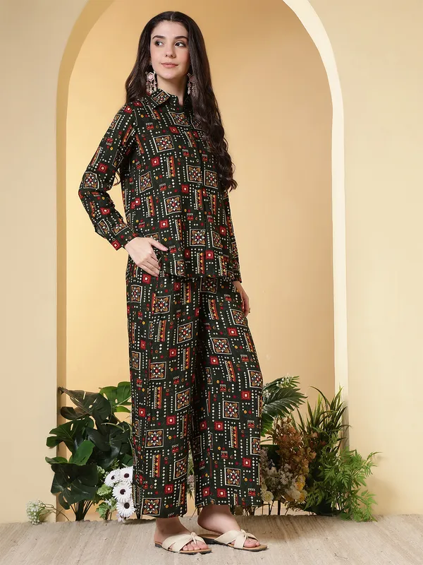 Green_Viscose_Rayon_Co-Ord_Set_For_Women