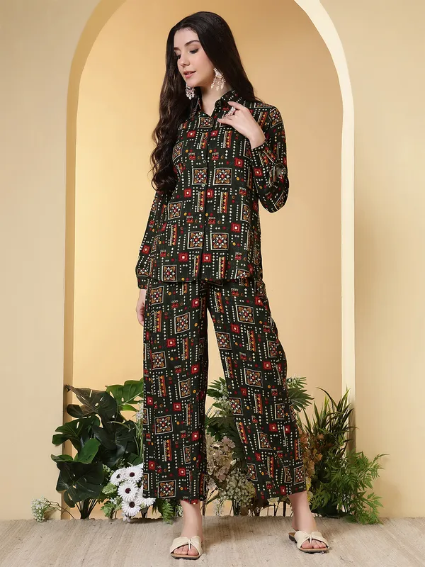 Green_Viscose_Rayon_Co-Ord_Set_For_Women