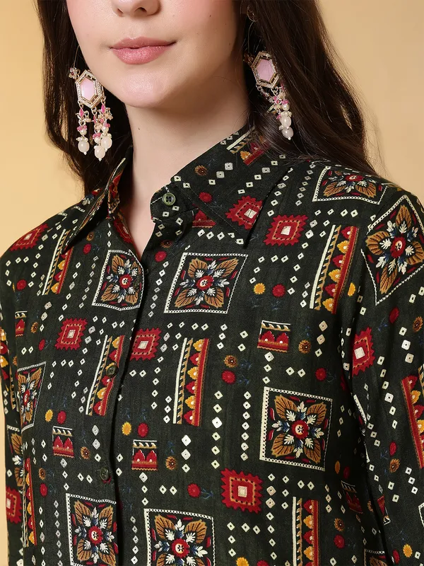 Green_Viscose_Rayon_Co-Ord_Set_For_Women