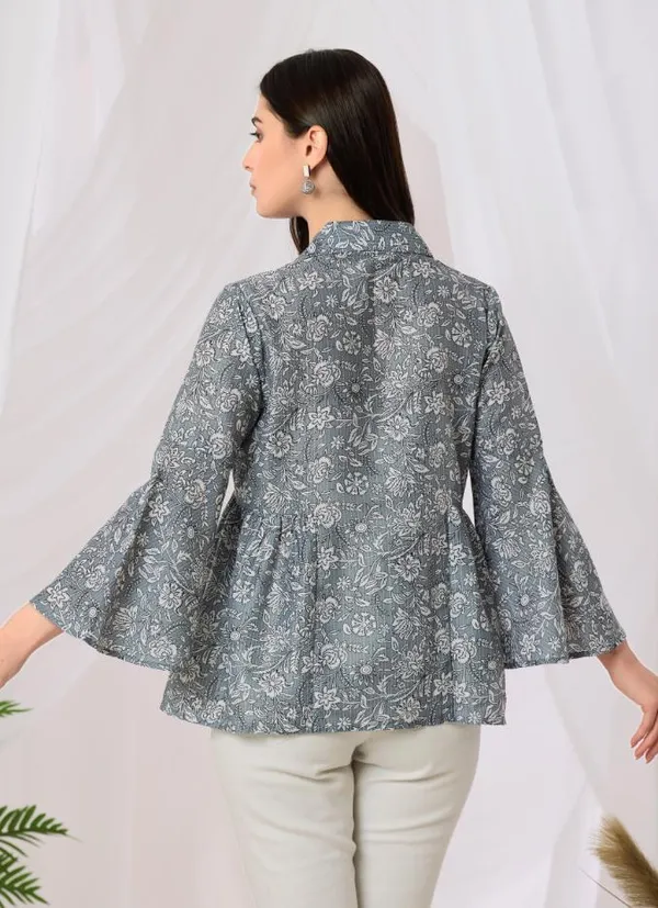 Grey_Viscose_Rayon_Top_For_Women
