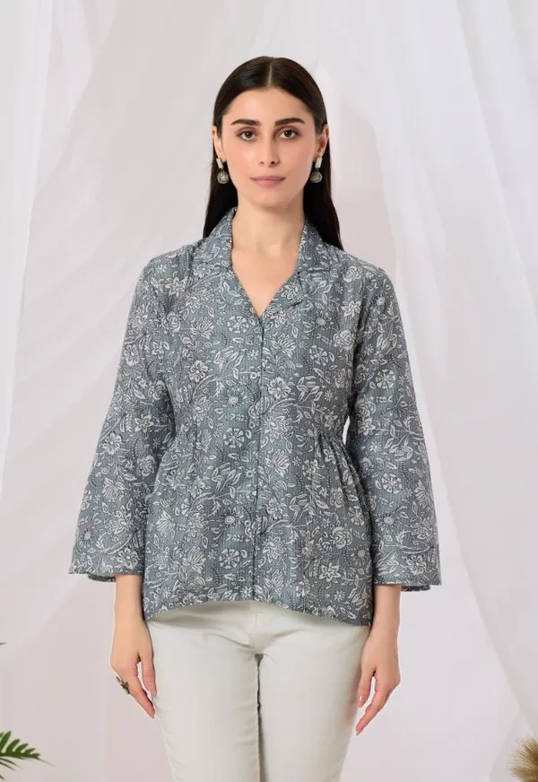 Grey_Viscose_Rayon_Top_For_Women
