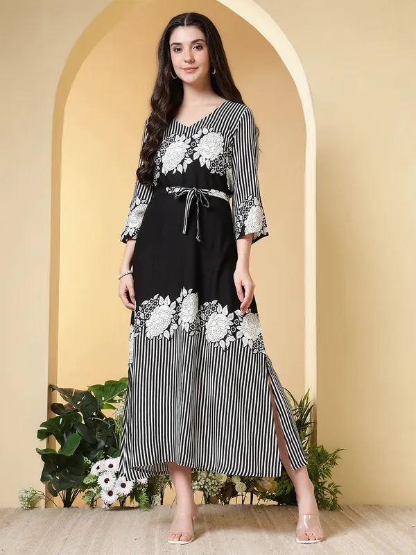 Black_Viscose_Rayon_Dresses_For_Women