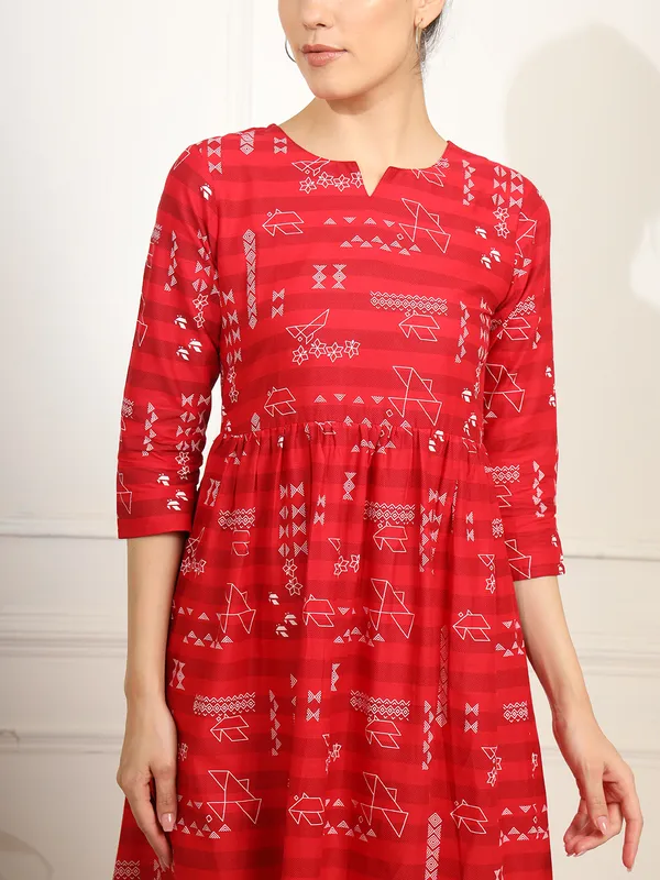 Red_Pure_Cotton_Dresses_For_Women