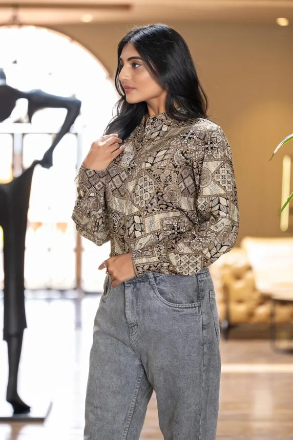 Beige_Viscose_Rayon_Shirts_For_Women