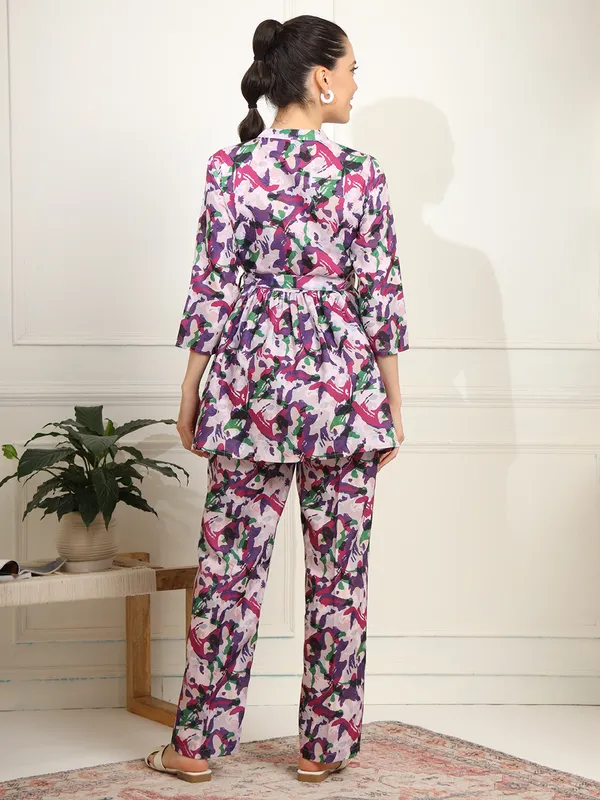 Multicolor_Cotton_Blend_Co-Ord_Set_For_Women