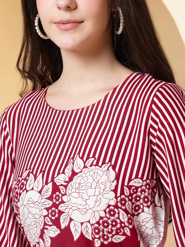 Red_Viscose_Rayon_Dresses_For_Women