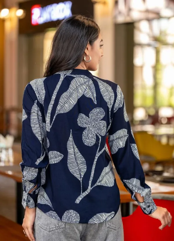 Navy_Blue_Viscose_Rayon_Shirts_For_Women
