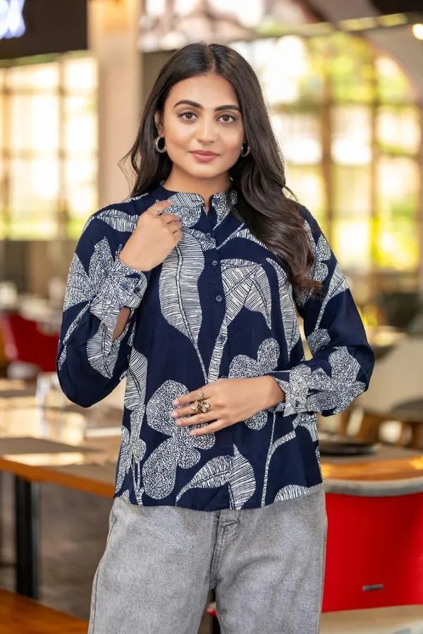 Navy_Blue_Viscose_Rayon_Shirts_For_Women