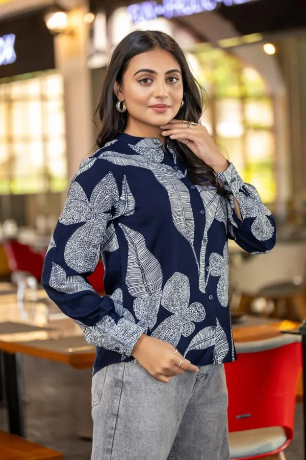 Navy_Blue_Viscose_Rayon_Shirts_For_Women