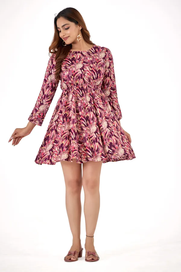 Pink_Rayon_Dresses_For_Women