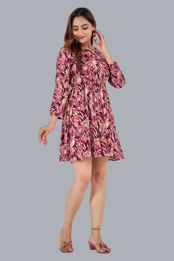 Pink_Rayon_Dresses_For_Women