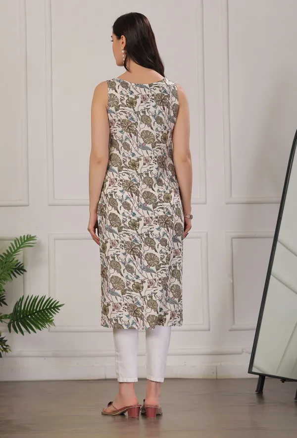 Olive_Green_Viscose_Rayon_Kurtis_For_Women