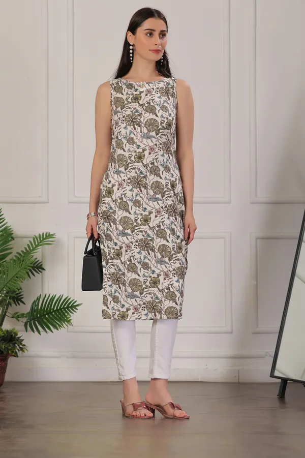 Olive_Green_Viscose_Rayon_Kurtis_For_Women