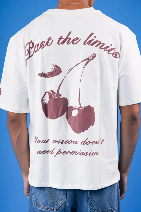 White_Cherry_Burst_Limits_T-Shirt_For_Unisex