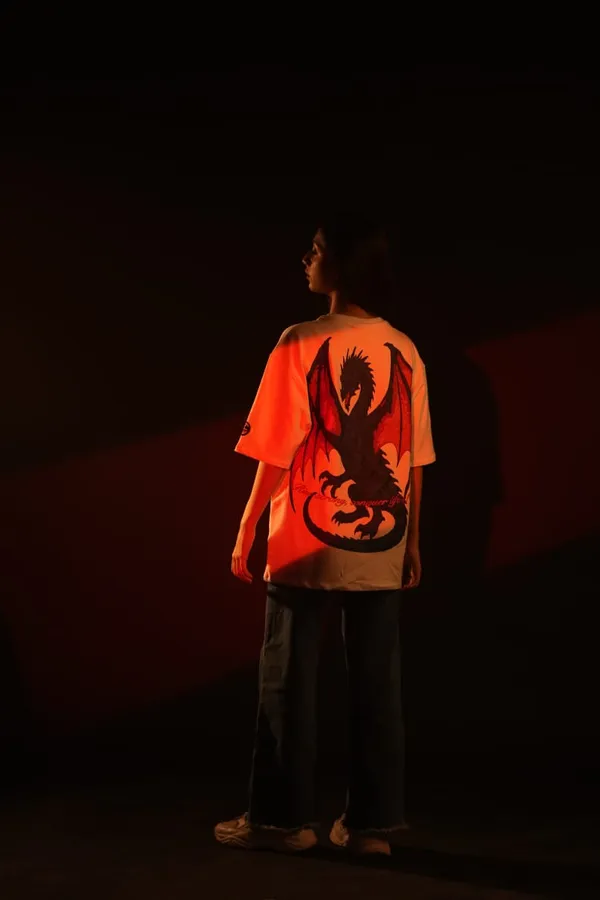 White_Dragon_Blaze_T-Shirt_For_Unisex