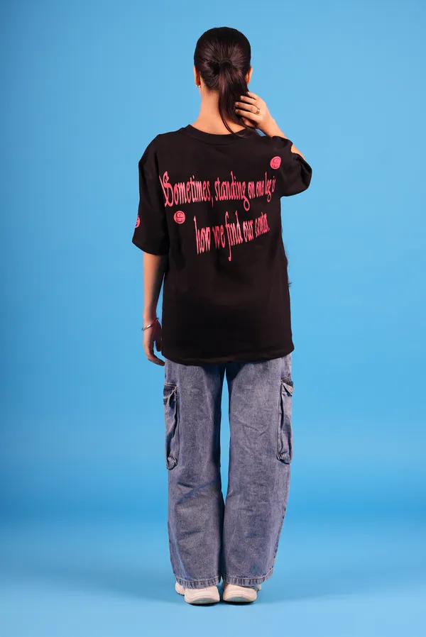 Black_Flamingo_Frenzy_T-Shirt_For_Unisex