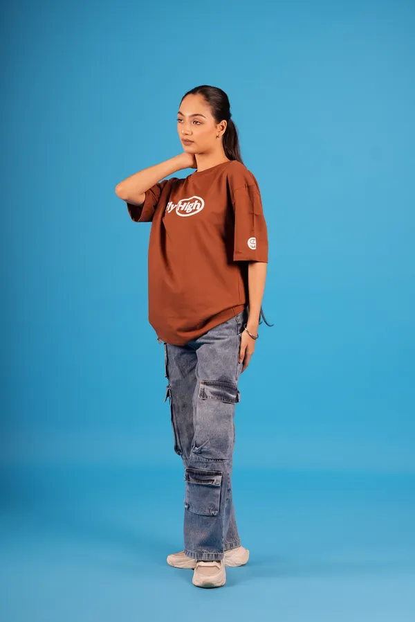 Brown_Fly_High_T-Shirt_For_Unisex