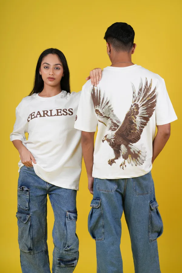 White_Fearless__T-Shirt_For_Unisex