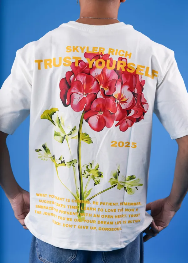 White_Blooming_Confidence_T-Shirt_For_Unisex