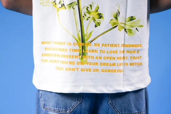 White_Blooming_Confidence_T-Shirt_For_Unisex