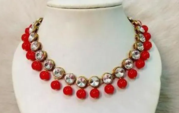 Viva_Jewels_Radiant_Red_&_Kundan_Statement_Choker_Set_–_Handcrafted_Traditional_Necklace_with_Clear_Kundan_Polki_Accents_and_Vibrant_Red_Bead_Droplets