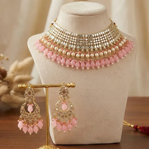 Viva_Jewels_Regal_Rose-Pink_&_Gold_Choker_Set_–_Premium_Brass-Based_Handcrafted_Necklace_with_Kundan_Accents_and_Matching_Statement_Earrings