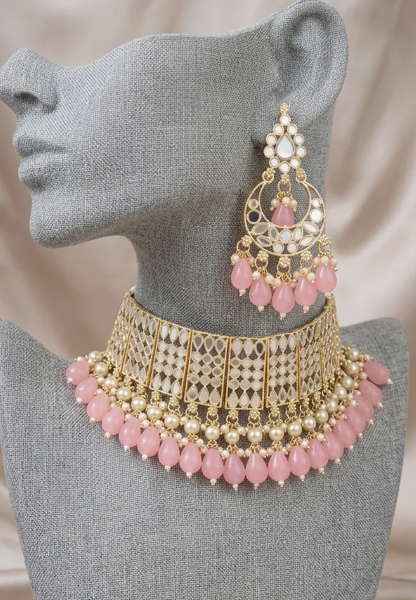 Viva_Jewels_Regal_Rose-Pink_&_Gold_Choker_Set_–_Premium_Brass-Based_Handcrafted_Necklace_with_Kundan_Accents_and_Matching_Statement_Earrings