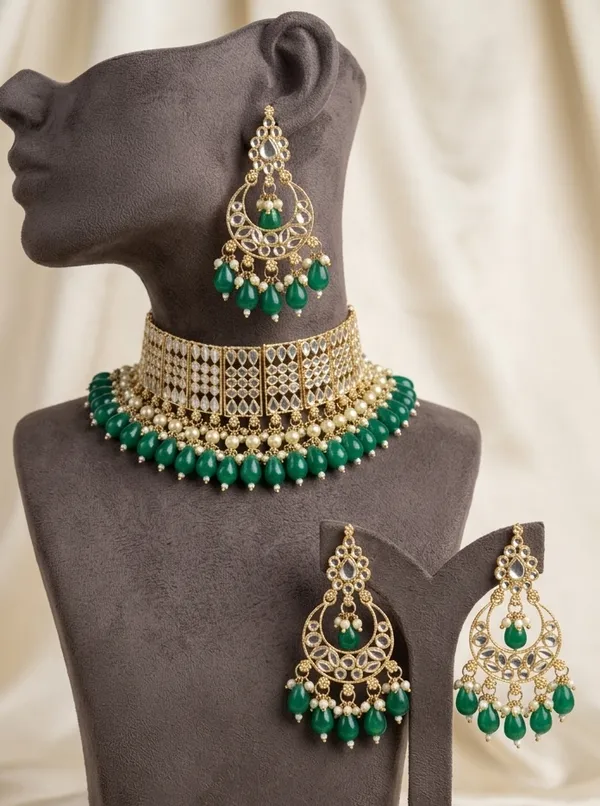 Viva_Jewels_Regal_Emerald-Green_&_Gold_Choker_Set_–_Premium_Brass-Based_Handcrafted_Necklace_with_Kundan_Accents_and_Matching_Statement_Earrings