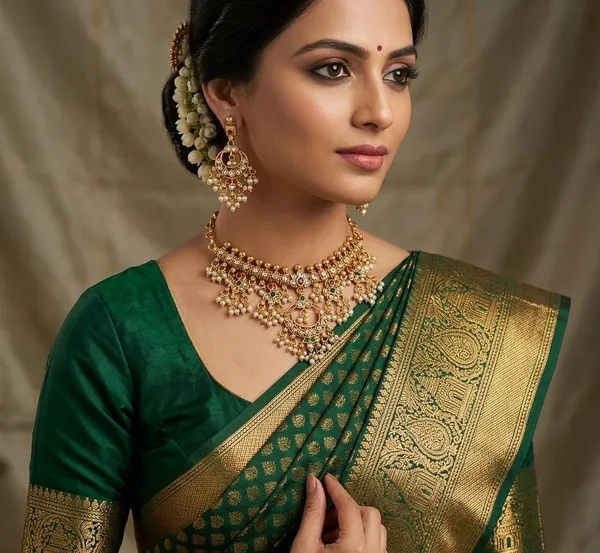 Viva_Jewels_Regal_Temple-Style_Golden_Choker_Set_–_Premium_Brass-Based_Handcrafted_Antique_Necklace_with_Kundan_Accents_and_Pearl_Droplets