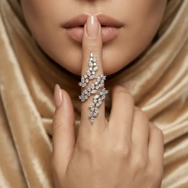 Viva_Jewels_Silver-Plated_Full_Finger_Statement_Ring_|_Leaf_Motif_Marquise_CZ_Vine_Ring_|_Adjustable_Wrap-Around_Party_Wear_Jewelry_for_Women