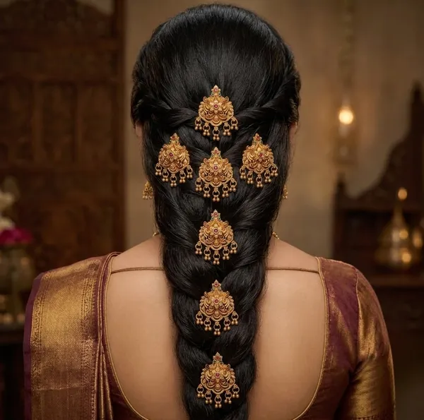 Viva_Jewels_Traditional_Gold-Plated_Lakshmi_Temple_Hair_Jada_Brooch_Pins_–_Majestic_Goddess_Motif_Hair_Pins_with_Ruby_Accents_and_Beadwork_(Set_of_9)