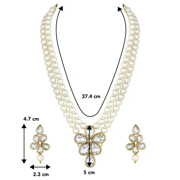 Viva_Jewels_Regal_Double-Layer_White_Shell_Pearl_Necklace_–_Traditional_Gold-Plated_Kundan_Floral_Pendant_Set_with_Matching_Drop_Earrings